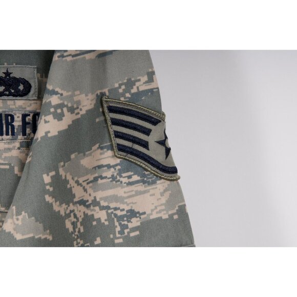 U.S. Air Force Jacket 38R Medium Green Tan Digital Camouflage Utility Coat - Picture 7 of 12